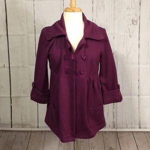 Purple pea coat